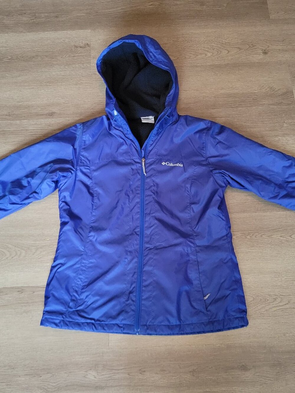 Columbia Blue Hooded Jacket Medium